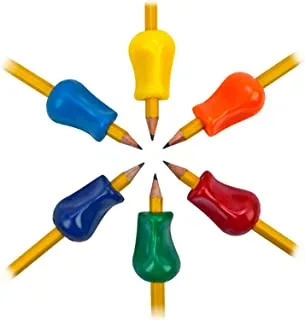 مقبض القلم الرصاص الأصلي، أداة مساعدة عالمية مريحة في الكتابة لليمين واليسار، 12 لونًا متنوعًا (TPG-11112)