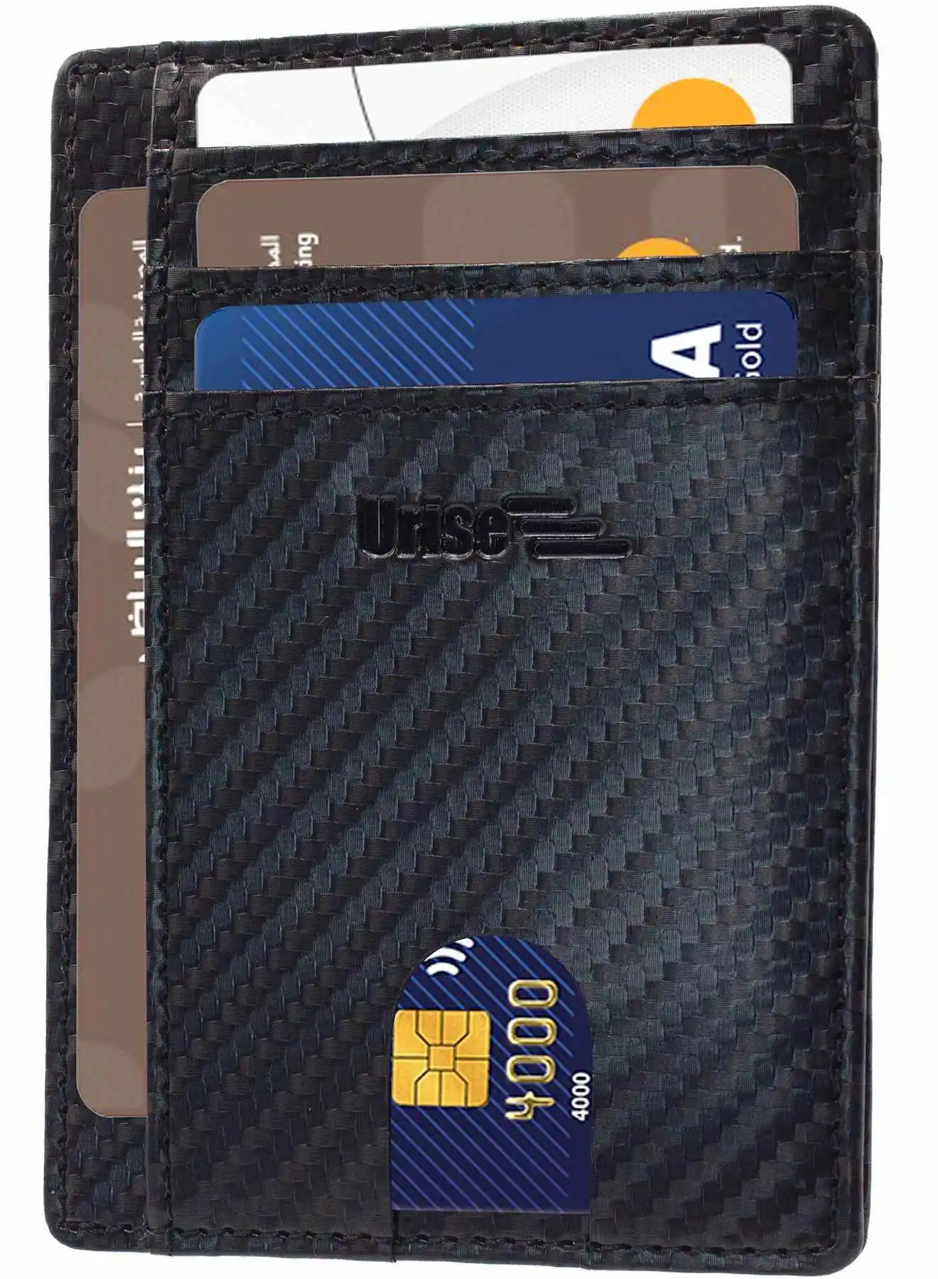 Urise Premium Leather Wallet for Men – RFID Blocking, Minimalist Design, Card & Money Holder, Durable, Multi-Card Capacity