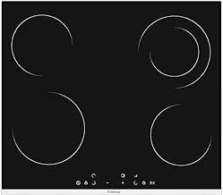 Starway Built-In Vitroceramic Hob with 4 Cooking Zones, Black 60 cm Size Small SW4VC