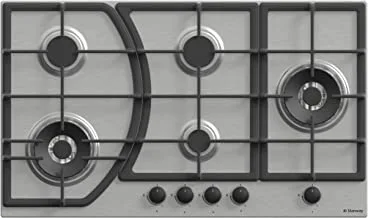 Starway BF Asimetric Series Full Steel Built in Gas Hob with 5 Burners, 90 cm Size