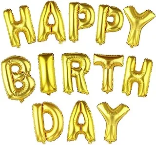 16 Inch Gold Alphabet Letters Balloons Happy Birthday Party Decoration Aluminum Foil Membrane Ballon