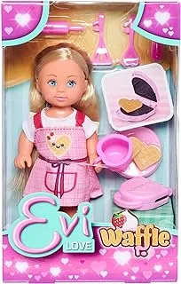 Simba Evi Love Doll Bakes Waffles Cook with Accessories