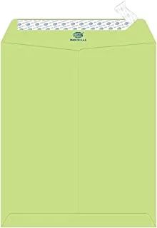 FIS FSEE1034PBGR50 100 GSM Peel and Seal Paper Envelope Set 50-Pieces, 12-Inch x 10-Inch Size, Green