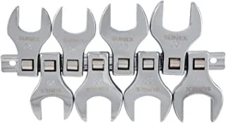SUNEX TOOLS 9730 1/2-Inch Drive Jumbo Metric Crowfoot Wrench Set, sizes 24-32, 8-Piece