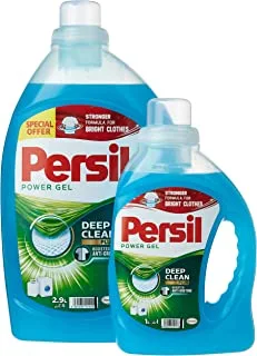 Persil Power Gel Liquid Laundry Detergent, With Deep Clean Technology, 2.9L +1L
