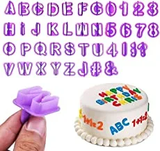 Fondant Letter Cutters, Alphabet Cutters, Letter and Number Fondant Cutters Set, 40-Pieces, Cookie Fondant Cake Mould Letter Cutters for Fondant Icing Baking Cake Decorating and Sugarcraft