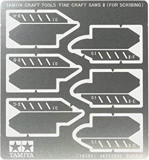 Tamiya Fine Craft Photo-Etched Saws II (for Scribing) (0.1mm thick, 6 different Blades)