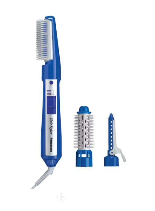 Panasonic 3 attachments 650W Versatile Hair Styler, 2 Speed Settings, Soft Pouch Blue/White