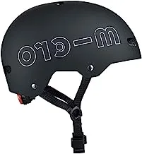 Micro - ABS Helmet Black M | Kids Helmet | Bike Helmets | Kick Scooter Helmets | Sports Helmet for Kids Boys and Girls of Age 6-15 Years with Adjustable Straps
