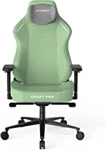 كرسي الألعاب الكلاسيكي DXRacer Craft Pro، وسادة مقعد عريضة وسميكة للغاية، مساند للذراعين قابلة للتعديل، غطاء واقٍ لليدين مضاد للقرص، مسند رأس من الإسفنج الذكي - أخضر