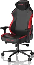 كرسي ألعاب DXRacer Craft Pro، وسادة مقعد عريضة وسميكة للغاية، مساند للذراعين قابلة للتعديل، غطاء واقي لليد مضاد للقرص، مسند رأس من الإسفنج الذكي - أسود وأحمر