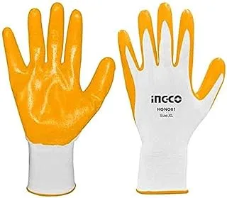 Ingco HGNG01 Nitrile Anti-Skid Safety Work Gloves