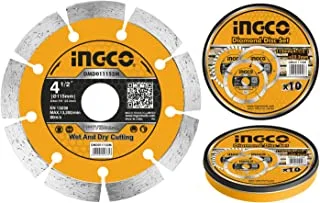 Ingco DMD011152M Dry Diamond Disc 10 Pieces Set, 115 mm Size