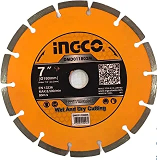 Ingco DMD011802M Dry Diamond Disc 5 Pieces Set, 180 mm Size