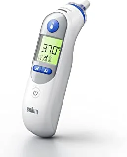 ميزان حرارة الأذن Braun IRT 6525 Healthcare ThermoScan 7 بدقة العمر (دقيق ومريح وفحص درجة الحرارة والحمى وسريع وسهل الاستخدام) والوضع الليلي