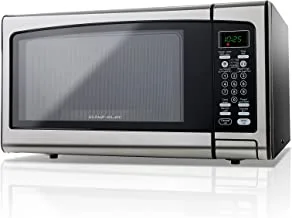 ALSAIF 34L 1000W Electric Microwave Oven Digital, Auto Weight Cooking & Defrost, Controls (Ar-Eng), 10 Power Levels, 99 Minutes Timer With Bell Ring, Black 90514/34 2 Years warranty