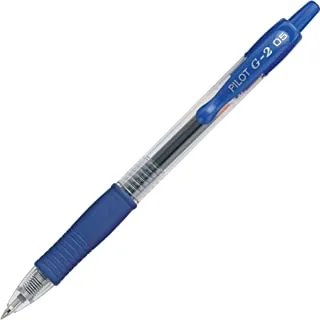 PILOT G2 Premium Refillable & Retractable Rolling Ball Gel Pens, Extra Fine Point, Blue Ink, 12 Count (31003)