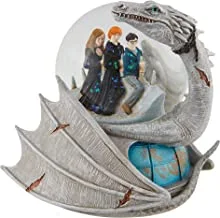 Enesco Harry Potter, Ron and Hermoine Riding Ukranian Ironbelly Dragon Water Globe Waterball, 5.71 Inch, Multicolor