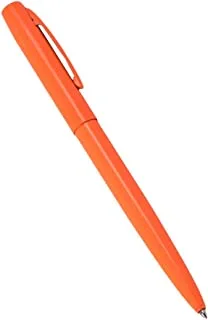 قلم حبر جاف رايت إن ذا راين مانع لتسرب الماء برتقالي معدني قابل للسحب - حبر أسود (رقم OR97)