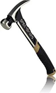 Spec Ops Tools 20 oz Rip Claw Nailing Hammer with Smooth Face, Shock-Absorbing Grip, 3% Donated to Veterans