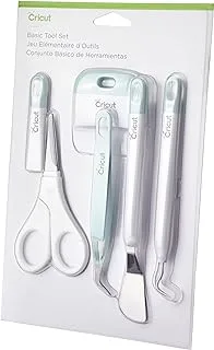 Cricut Basic Tool Set - 5-Piece Precision Tool Kit for Crafting and DIYs, Perfect for Vinyl, Paper & Iron-on Projects, Great Companion for Cricut Cutting Machines, Mint