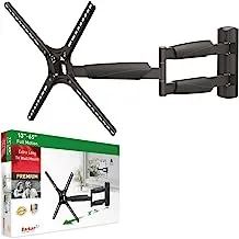 Barkan Long TV Wall Mount, 13-65 inch Full Motion Articulating - 4 Movement Flat/Curved Screen Bracket, Holds up to 79lbs, Extremely Extendable, Fits LED OLED LCD
