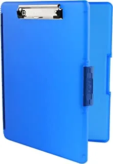 Dexas Slimcase 2 Storage Clipboard with Side Opening, Royal Blue, Office Supplies Clipboards to Organize, Carry and Store, A4 Holder, Combine Style and Functionality, Slim Nursing Clipboards