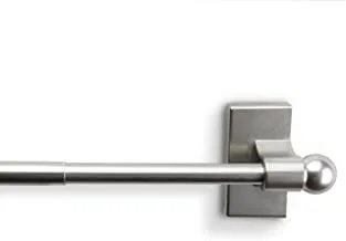 Rod Desyne MAG-15 Magnetic Curtain Rod, 17-30 inch, Satin Nickel