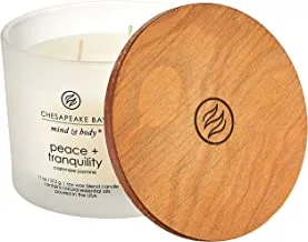 Chesapeake Bay Candle Scented Candle, Peace + Tranquility (Cashmere Jasmine), Coffee Table
