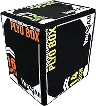 Yes4All 3 In 1 Soft Plyo Box Wooden Core, Foam Plyometric Box for Exercise, Crossfit, MMA, Plyometric Training, Available in 4 sizes