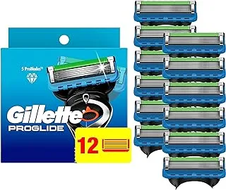 Gillette ProGlide Razor Refills for Men, 12 Razor Blade Refills