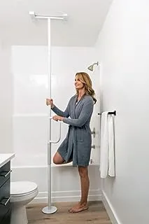 Able Life Universal Floor to Ceiling Grab Bar, Elderly Tension Mounted Floor to Ceiling Transfer Pole, Bathroom Safety Assist Grab Bar and Stability Rail with Support Handle
