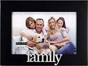 Malden International Designs Family Expressions Picture Frame ، 4x6 ، أسود