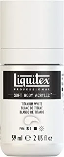 Liquitex Professional Soft Body Acrylic Paint 2-oz bottle, Titanium White