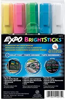 EXPO BrightSticks, Fluorescent Wet Erase - 14075