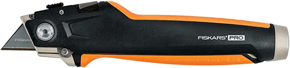 Fiskars 770060-1001 Pro Drywaller's Utility Knife, Orange/Black