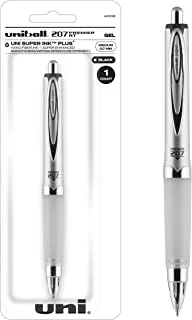Uni-Ball 40108 207 Premier Retractable Gel Rollerball Pen, Medium Point, Black Ink, 1 Count