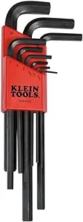 Klein tools lmk10 l-style hex key caddy set metric, 9-piece
