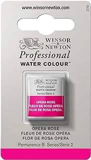 Winsor & Newton Professional Water Colour Paint, Half Pan, Opera Rose