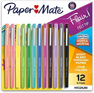 Paper Mate Flair Felt Tip Pens, Medium Point, Limited Edition Candy Pop Pack, Pack of 32 (1979425)