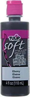 TULIP Soft Paint 20404 Sfp 4Oz Matte Ebony, 4 Fl Oz (Pack of 1)