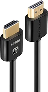 Promate HDMI cable, 24K Gold Plated Ultra High-Definition 4K HDMI 1.5M Cable with High-Speed Ethernet Support and 3D Video Support for all HDMI Supported Devices