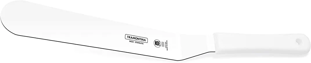 Tramontina Professional 10 Inches Bakers Spatula with Stainless Steel Blade and White Polypropylene Handle