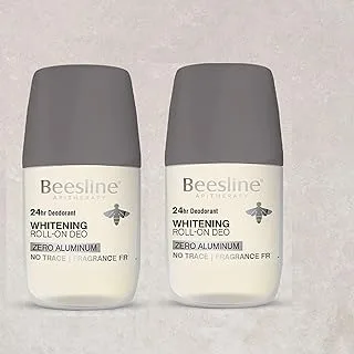Beesline Natural Whitening Roll On Deodorant Zero Aluminum Fragrance Free 50ML (1+1 Free)
