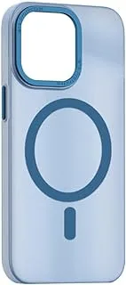 جراب Wiwu رفيع جدًا ومغناطيسي مضاد للسقوط لهاتف iPhone 14 Pro 6.1 بوصة ، أزرق
