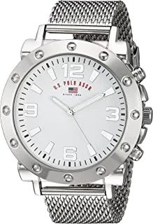 U.S. POLO ASSN. Mens Quartz Watch, Analog Display And Stainless Steel Strap - US8815