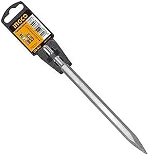 Ingco DBC0212801 SDS Max Pointed Chisel, 18 x 300 mm Size, Silver