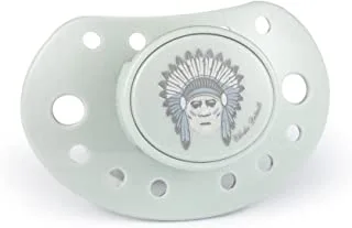 Elodie Details Indian Chief Print Pacifier for 3+ Months Baby, White