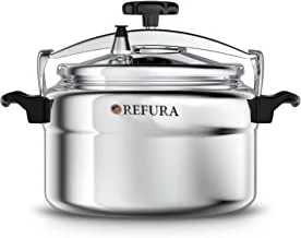 Refura RE-609 Aluminum Pressure Cooker, 15 Liter Capacity, Silver
