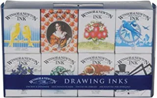 Winsor & Newton Drawing Inks - Henry Collection Ink Pack set of 8